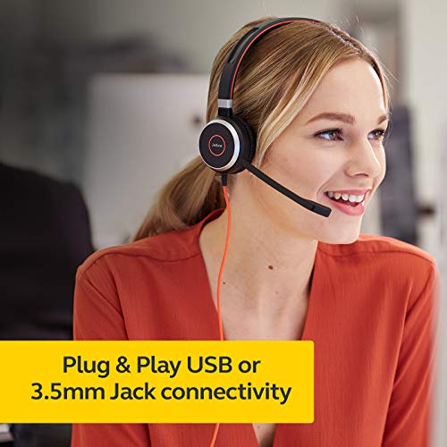 Jabra Evolve 40 Duo USB NC Kablolu Ofis Kulaklığı