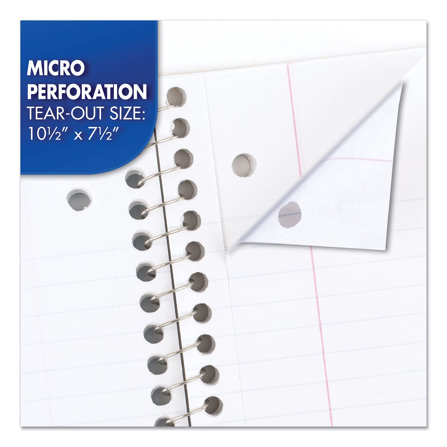 Mead Spiral Notebooks, 1 Subject, College Ruled Paper, 70 Yaprak, Renkli Not Defterleri, Çizgili Kağıt, Ev Okul Malzemeleri & K-12, 10 1/2" x 8", Çeşitli Renkler, 6 Paket (73065)
