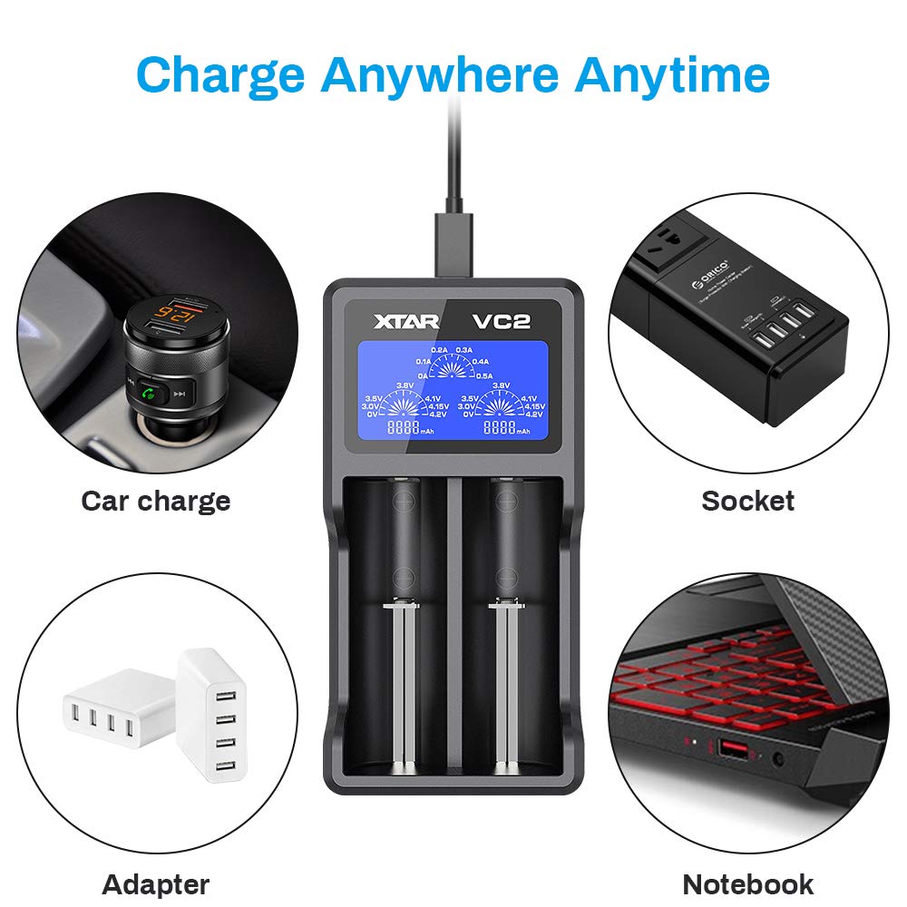 Xtar VC2 Universal Li-ion Şarj Cihazı