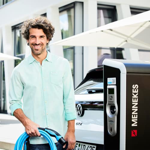 Mennekes 36213 Hibrit ve E-Araç Şarj Kablosu 4,0 m - Mod 3 Tip 2 32A 3PH - 22 kW Şarj Gücü ile Araç Aksesuarı, HEV, EV için