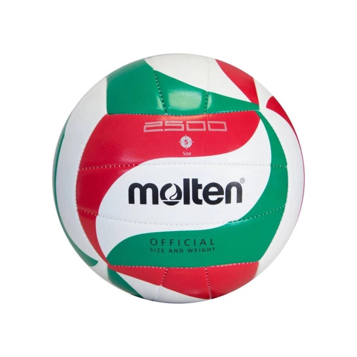 Molten Voleybol Topu V5M2500 Voleybol Topu Antrenman Pu Deri Yeşil Beyaz Kırmıızı 5