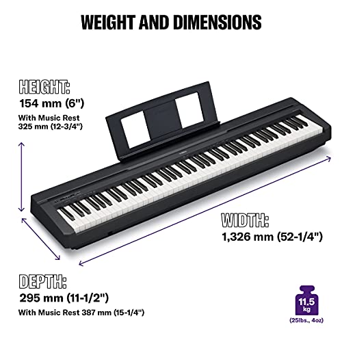 YAMAHA P45 Taşınabilir Dijital Piyano