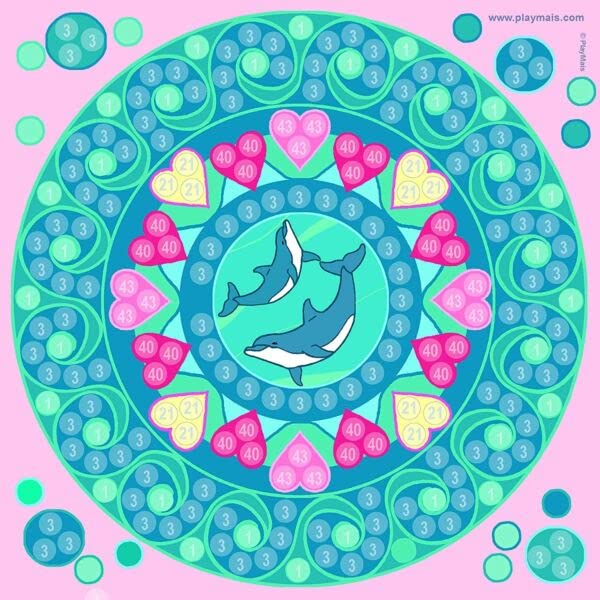 Playmais Trend Mozaik Mandala yaratıcı set, el işi için, 6 yaşından büyük çocuklar için, 3.000'den fazla adet ve 6 mozaik, mandalalı yapışkan resim, yaratıcılığı ve ince motor becerilerini teşvik eder