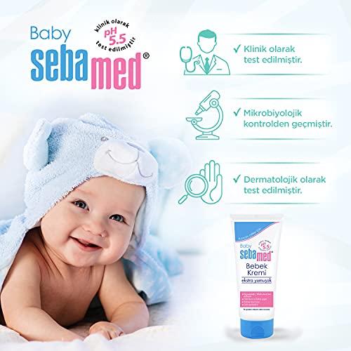 Sebamed Baby Hassas Ciltler Pantenol İçerikli Cilt Kuruluğuna Karşı Etkili Ekstra Yumuşak Bebek Kremi 200 ml