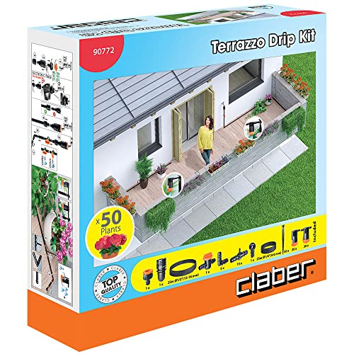 Claber 90772 Terrazzo Drıp Kıt Damlama Sulama Seti 25 Metre