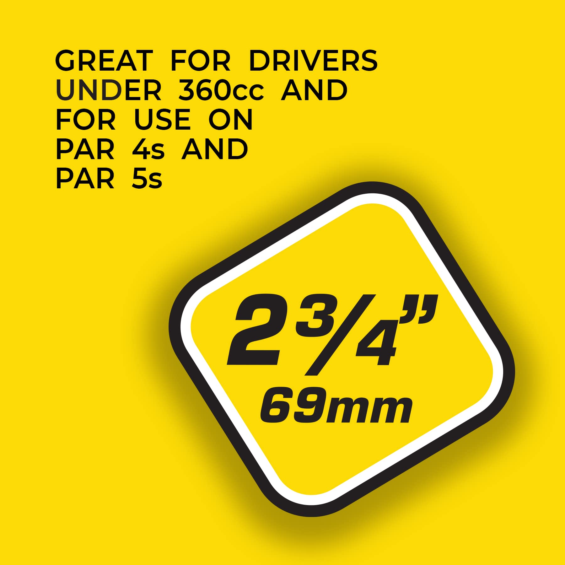 PRIDE GOLF TEE Performans Çizgili Golf Tişörtleri (30'lu Paket), 2-3/4 inç", Doğal