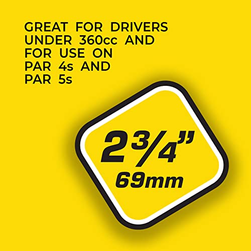 PRIDE GOLF TEE Performans Çizgili Golf Tişörtleri (30'lu Paket), 2-3/4 inç", Doğal