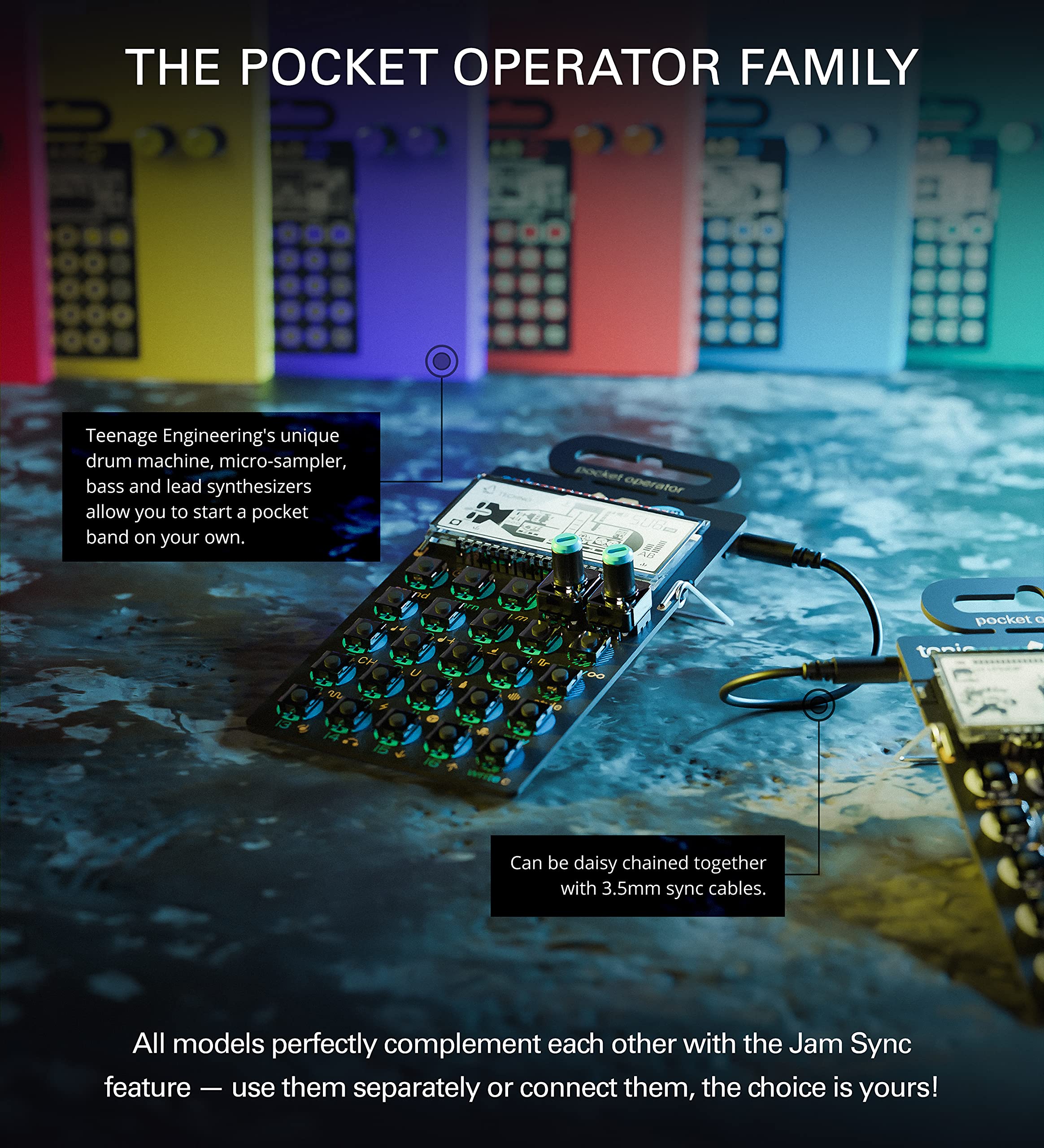 Teenage Engineering Pocket Operator PO-14 Sub Bass Synthesizer