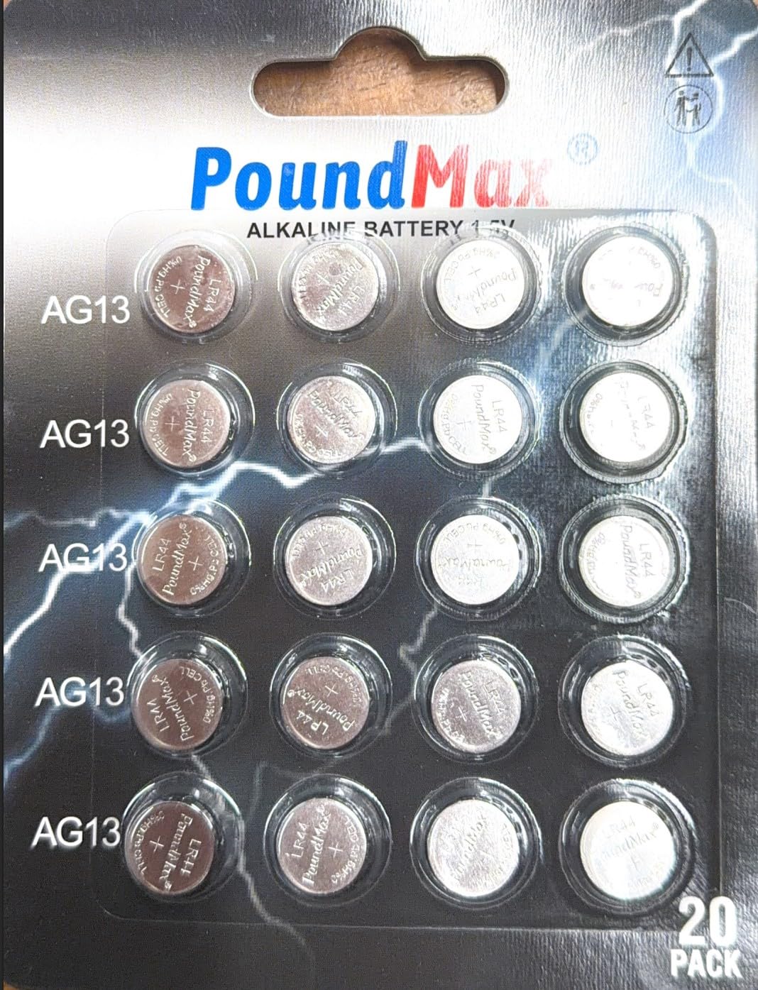 20 X PoundMax AG3 LR41 LR736 / L736 / G3 / G3A / 3GA / 192 / GP192 / V3GA / RW87 1.5V PoundMax Alkalin Düğme Piller Küçük Elektronik Ev Aletleri, Araba Anahtarları, ölçüm cihazları
