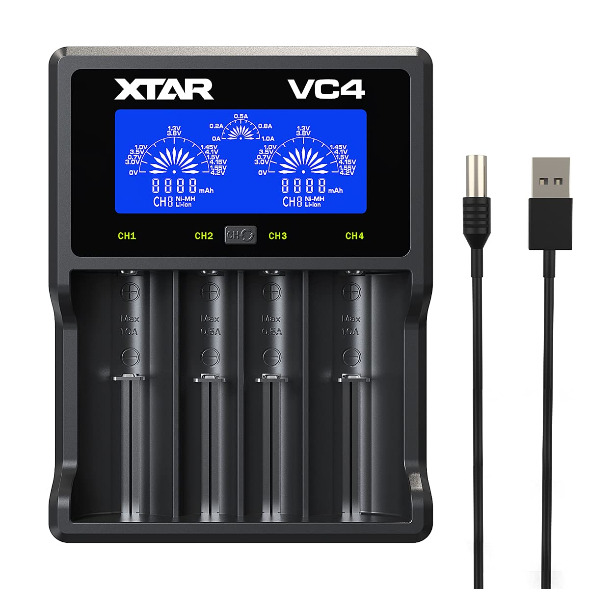 XTAR VC4 Li-ion/Ni-MH Pil Şarj Cihazı