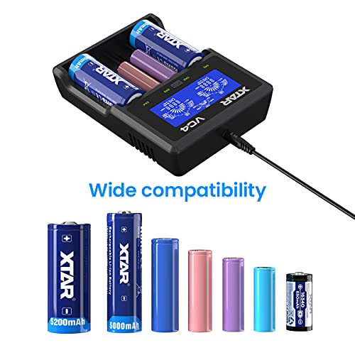 XTAR VC4 Li-ion/Ni-MH Pil Şarj Cihazı
