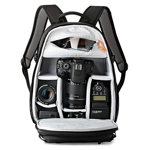 Lowepro Tahoe 150 Sırt Çantası, Kamera için, Ayarlanabilir İç Mekan, Objektifli DSLR için Uygun, Ek Objektif, 10 İnç Tablet, Siyah, LP36892-PWW