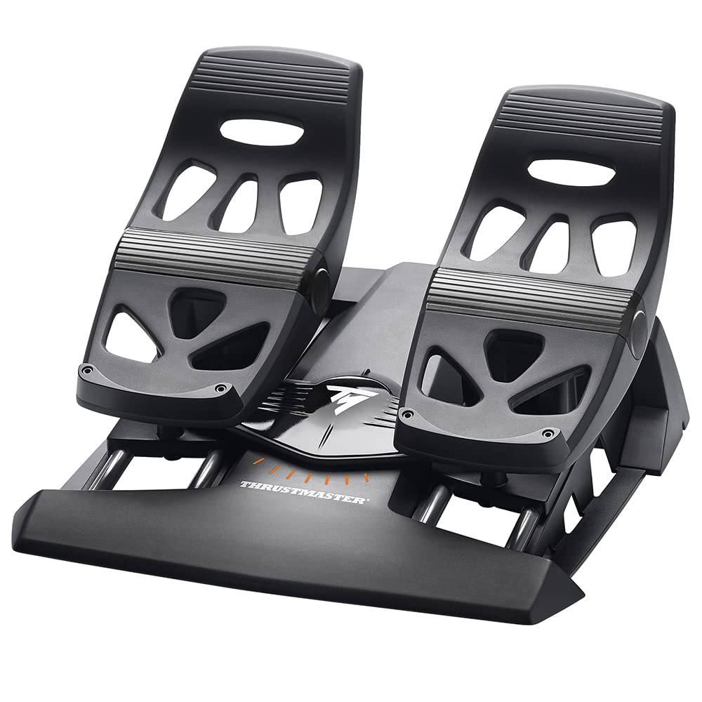 Thrustmaster TFRP T.Flight Rudder Pedals - PC, PS5, PS4 en Xbox Series X|S İçin S.M.A.R.T Teknolojili Uçuş Simülasyonu Dümen Pedalları - Hassas Fren ve Dümen Kontrolü