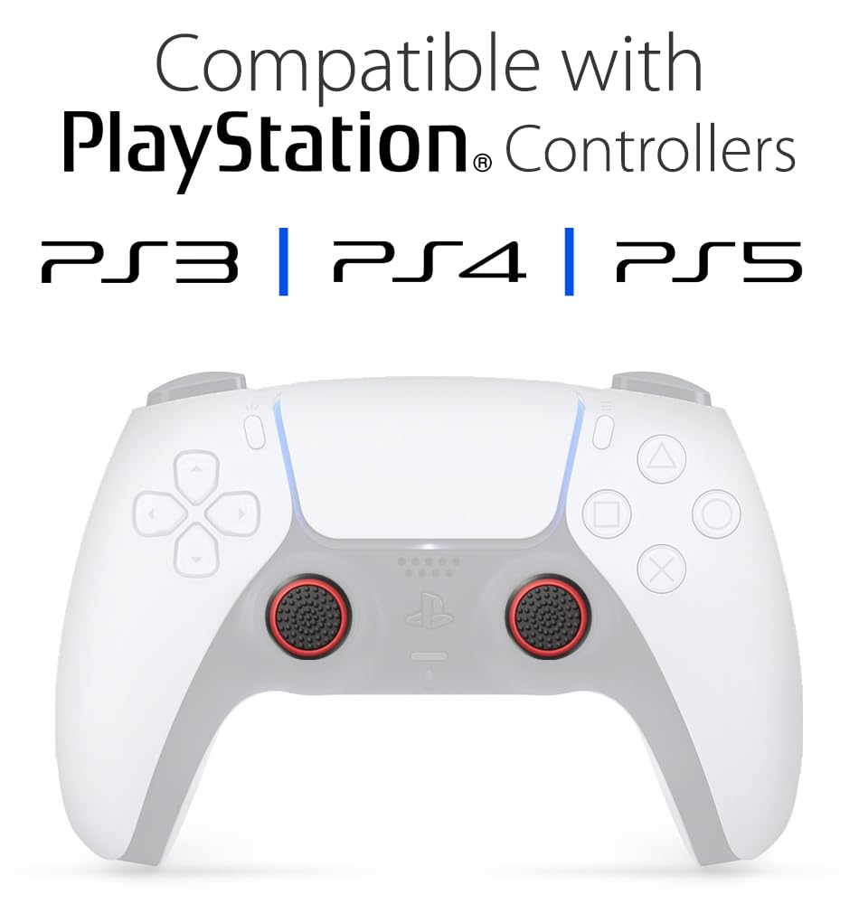 Fosmon [4] Analog Stick Joystick Controller için Performance baş parmak eklentisi PS4 | PS3 | Xbox One | Xbox One S | Xbox 360 | Wii U (Siyah ve Mavi) A1668