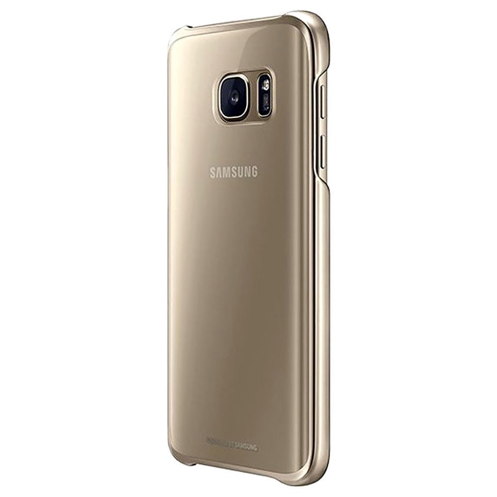 Samsung Galaxy S7 Cep Telefonu Kılıfı, Şeffaf Altın