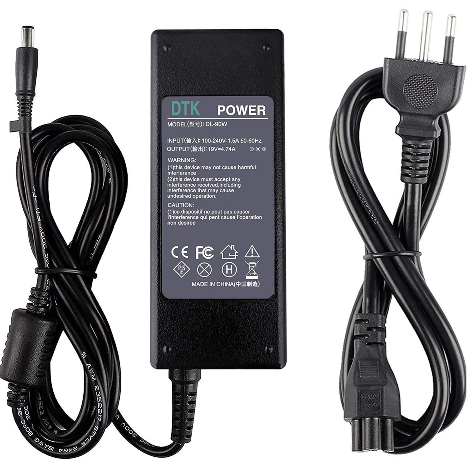 DTK® Dizüstü Bilgisayar Şarj Cihazı Güç Kaynağı PC Güç Kaynağı HP/COMPAQ 384021-001 19V 4.74A 90W Güç Kaynağı Şarj Cihazı PPP012H 609940-001 391173-001 463955-001 7,4 x 5,0 mm