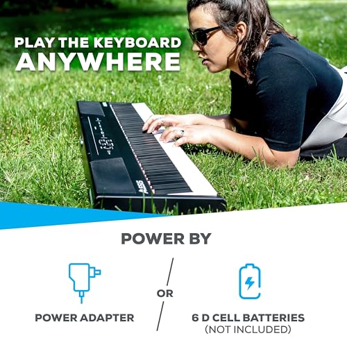 Alesis Recital Dijital Piano Klavye 88 Tuşlu Yeni Başlayanlar İçin Yarı Ağırlıklı Tuşlu, Dahili Hoparlörlü ve Piano Dersli