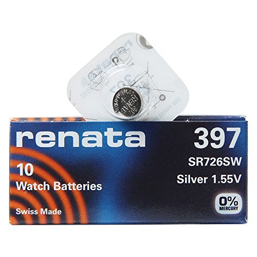 Renata SR726SW 397 1 paket X (10) Gümüş 1,55 V Made in Swiss