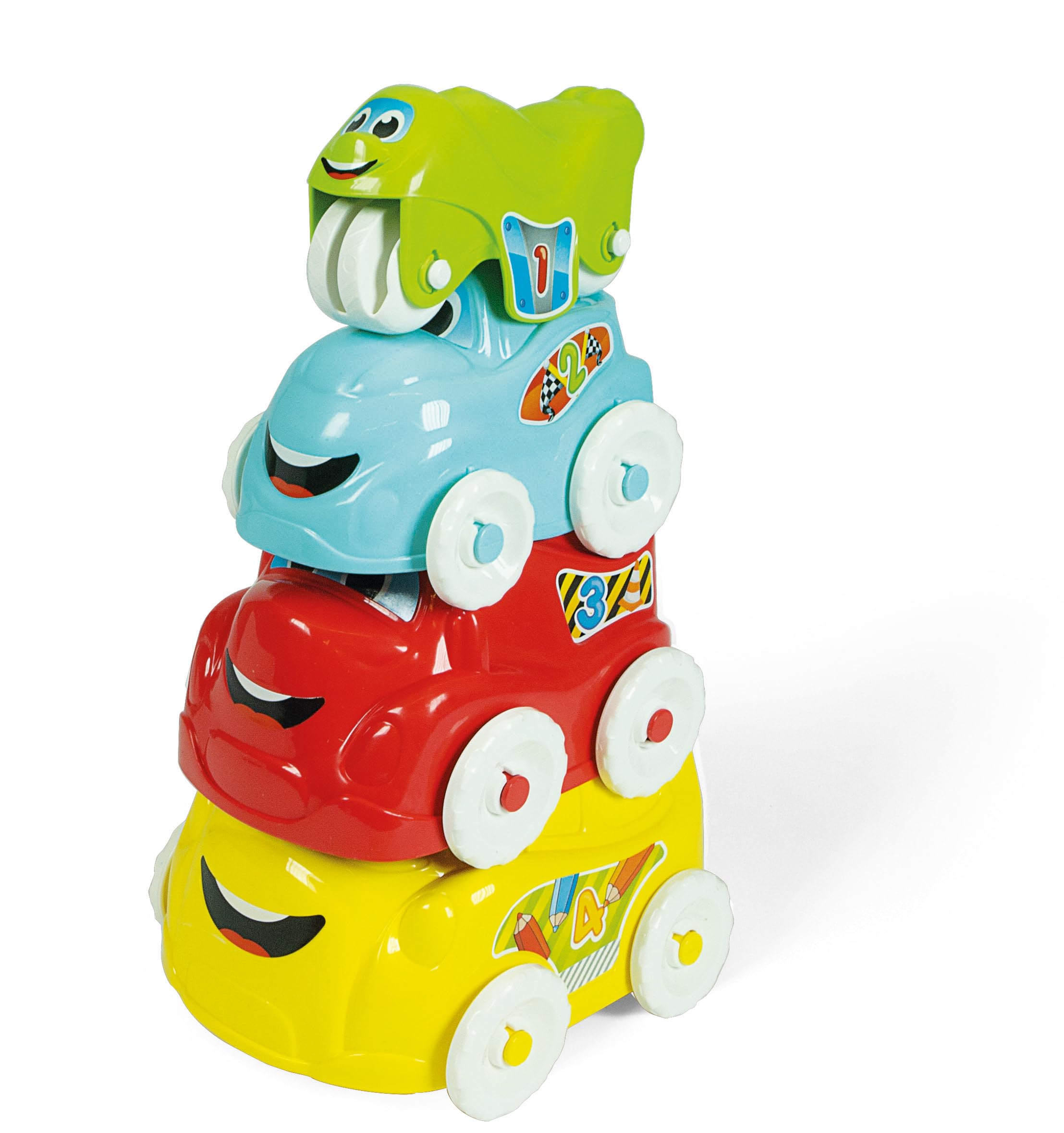 Clementoni, Clementoni Baby - Renkli Araçlar Oyuncak, 17111, Renkli