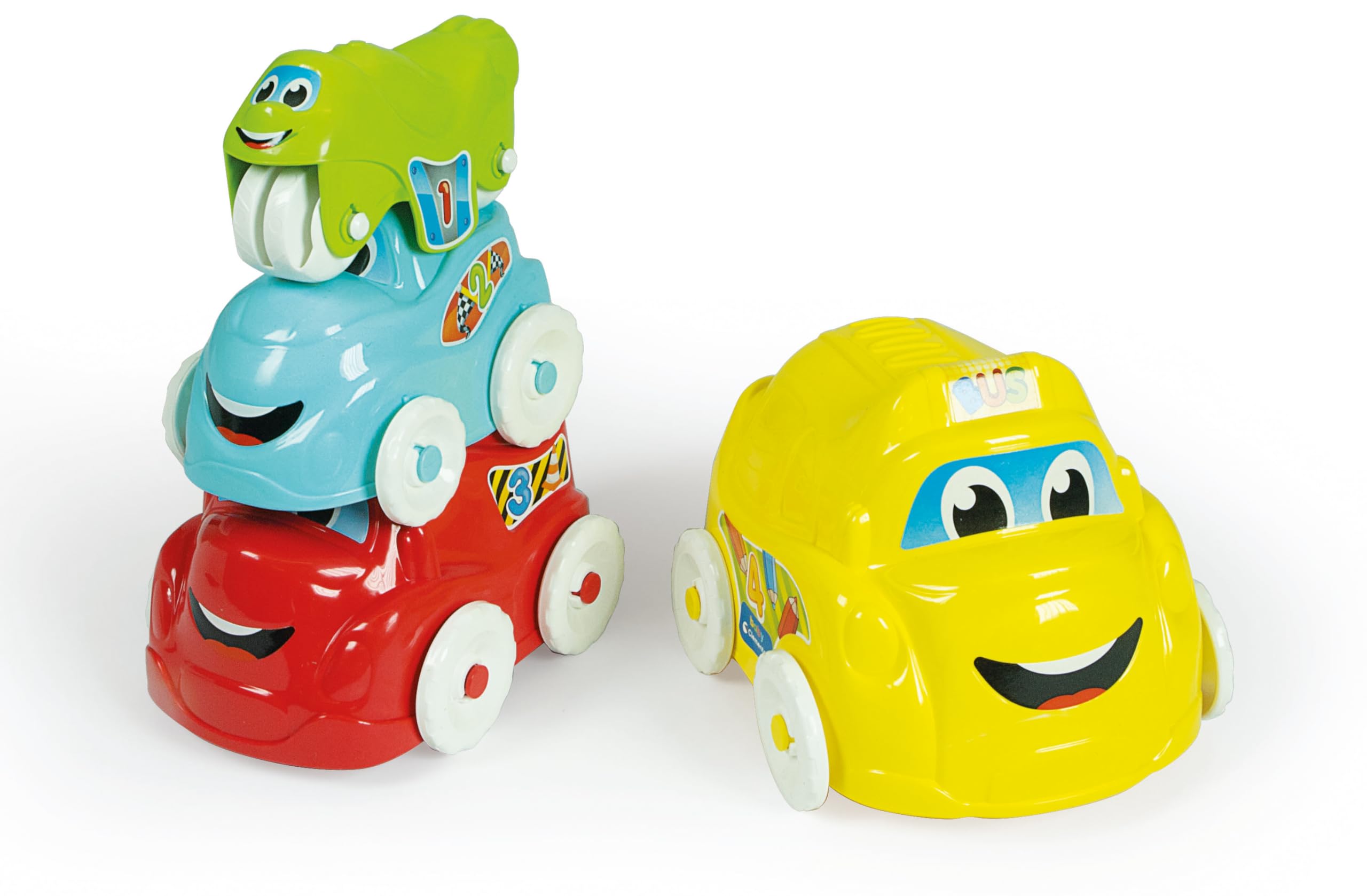 Clementoni, Clementoni Baby - Renkli Araçlar Oyuncak, 17111, Renkli