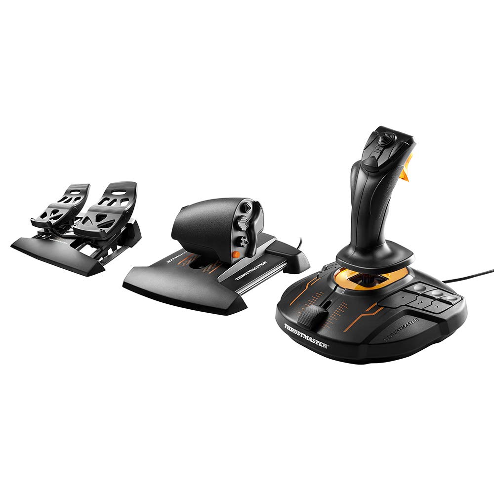 Thrustmaster T.16000M FCS Flight Pack – Tam Uçuş Kontrol Sistemi – Joystick, Gaz Kolu ve Dümen Pedalları – H.E.A.R.T. Manyetik Hassasiyet Teknolojisi – PC Uyumlu
