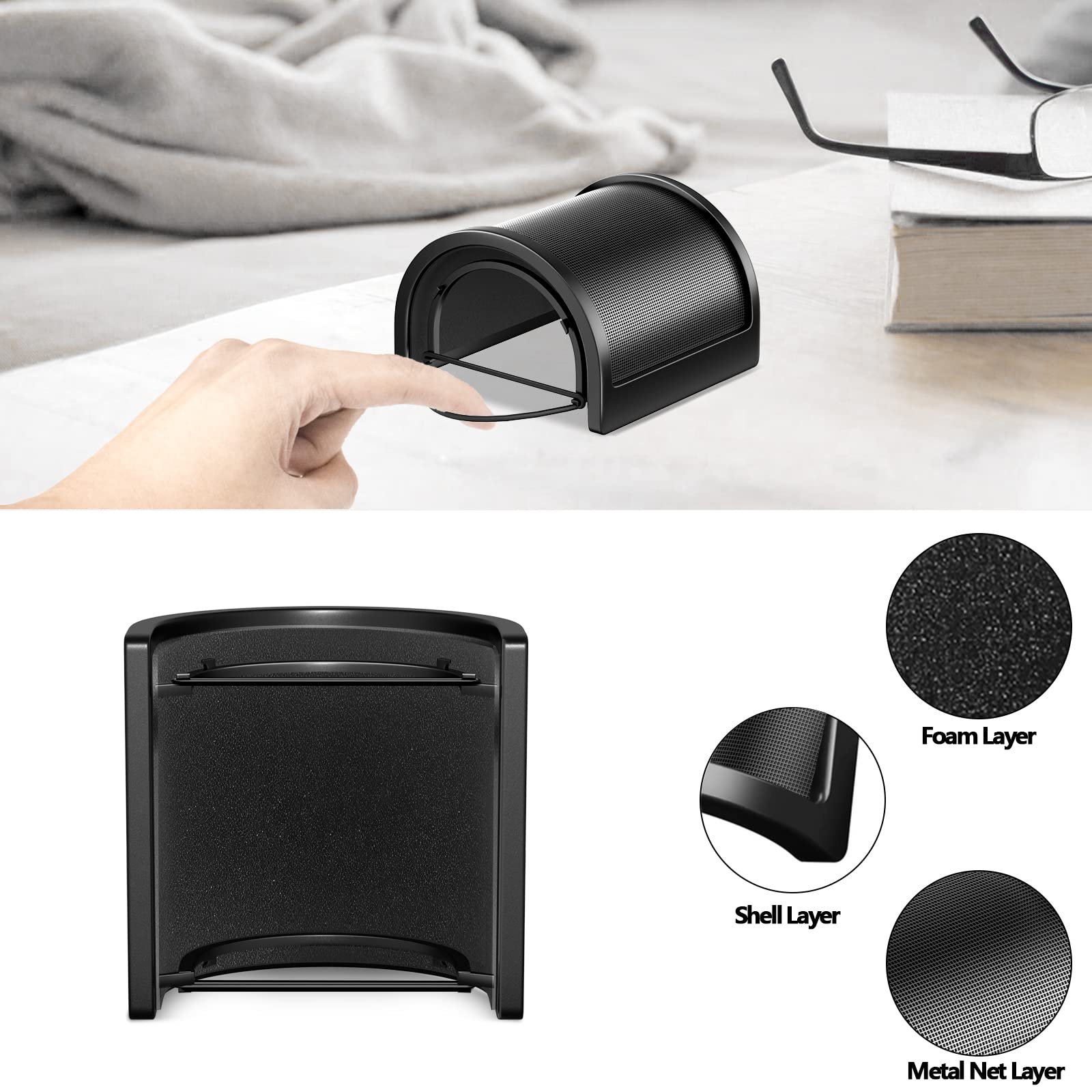 PEMOTech Mikrofon Pop Filtresi, [Yükseltilmiş Üç Katman] Mikrofon Pop Filtresi, Mikrofon Ön Cam Kapağı, Ses Kaydı için El Mikrofon Kalkanı Maskesi, Youtube Videoları, Akış