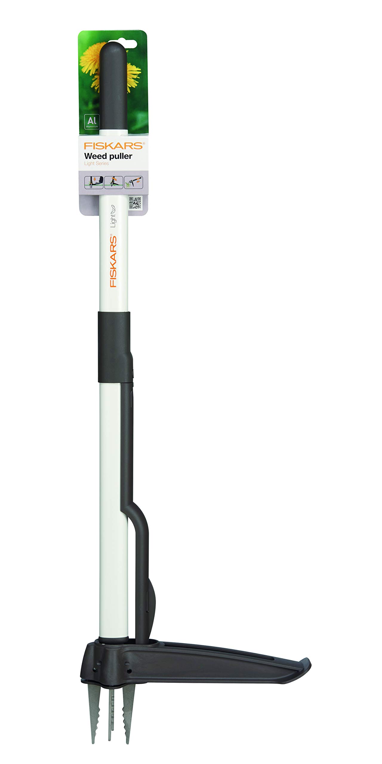 Fiskars Ot Ayıklayıcı, Uzunluk: 90 cm, Siyah/Beyaz, 1020127