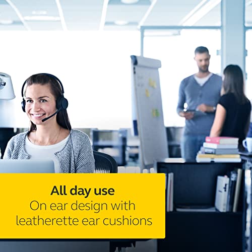 Jabra Evolve 30 MS Stereo Kulaklık - VoIP Softphone için Microsoft Sertifikalı Kulaklık, Pasif Gürültü Önleme Özellikli - Çağrı Kontrollü USB Kablosu - Siyah