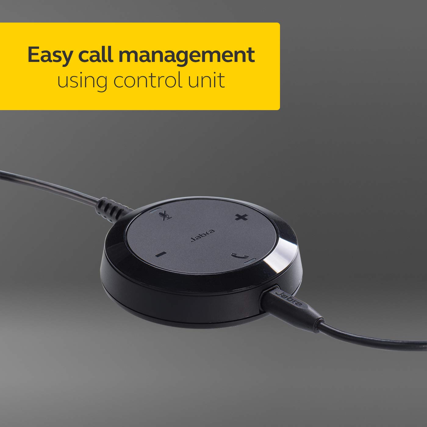Jabra Evolve 30 MS Stereo Kulaklık - VoIP Softphone için Microsoft Sertifikalı Kulaklık, Pasif Gürültü Önleme Özellikli - Çağrı Kontrollü USB Kablosu - Siyah