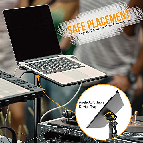 Pyle Projektör Standı Yüksekliği Ayarlanabilir – Dizüstü Bilgisayar Tripod Standı, Taşınabilir PA Hoparlör Standları, Daha Güçlü Destek, Ağır Hizmet Tipi Metal Ayakta Stand