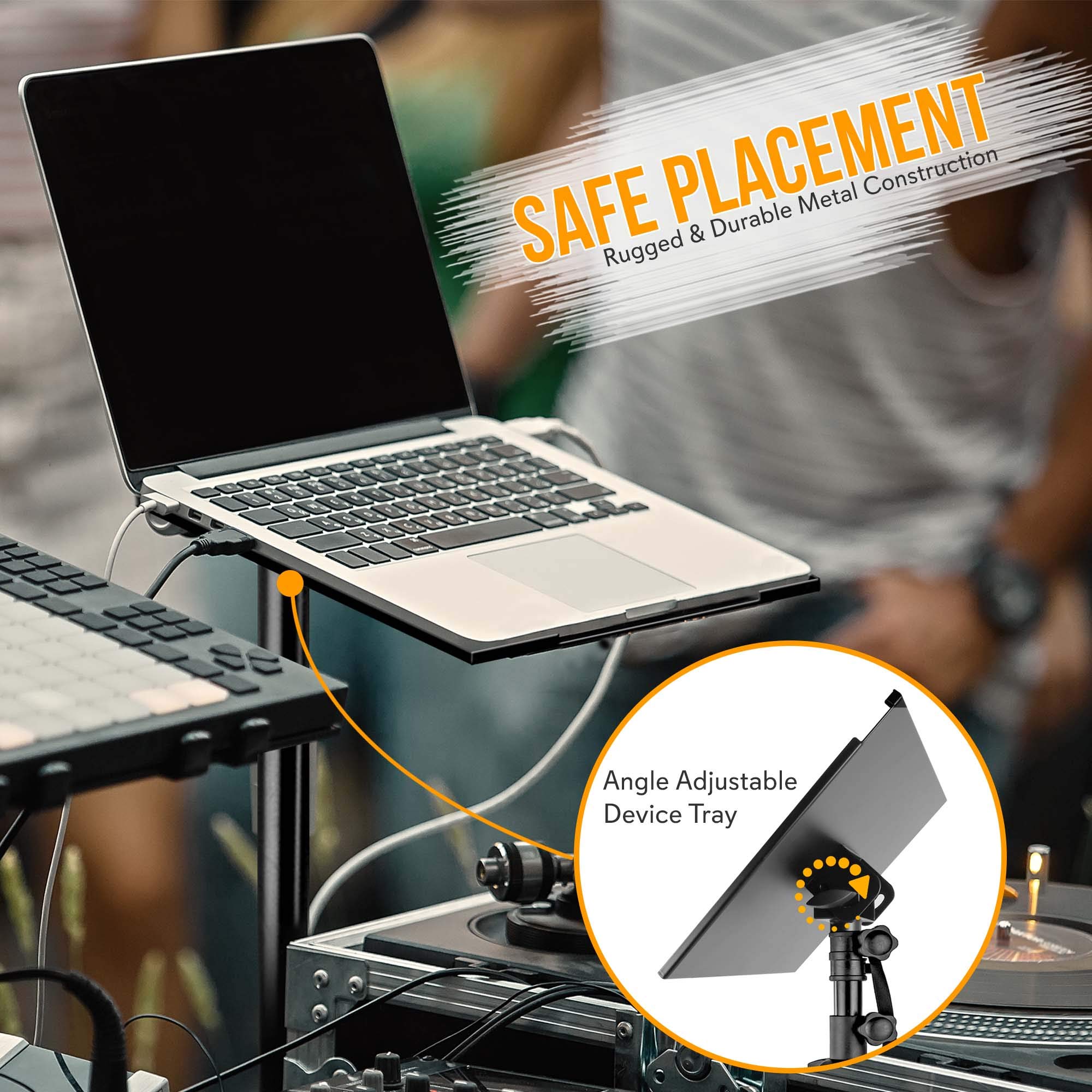 Pyle Projektör Standı Yüksekliği Ayarlanabilir – Dizüstü Bilgisayar Tripod Standı, Taşınabilir PA Hoparlör Standları, Daha Güçlü Destek, Ağır Hizmet Tipi Metal Ayakta Stand