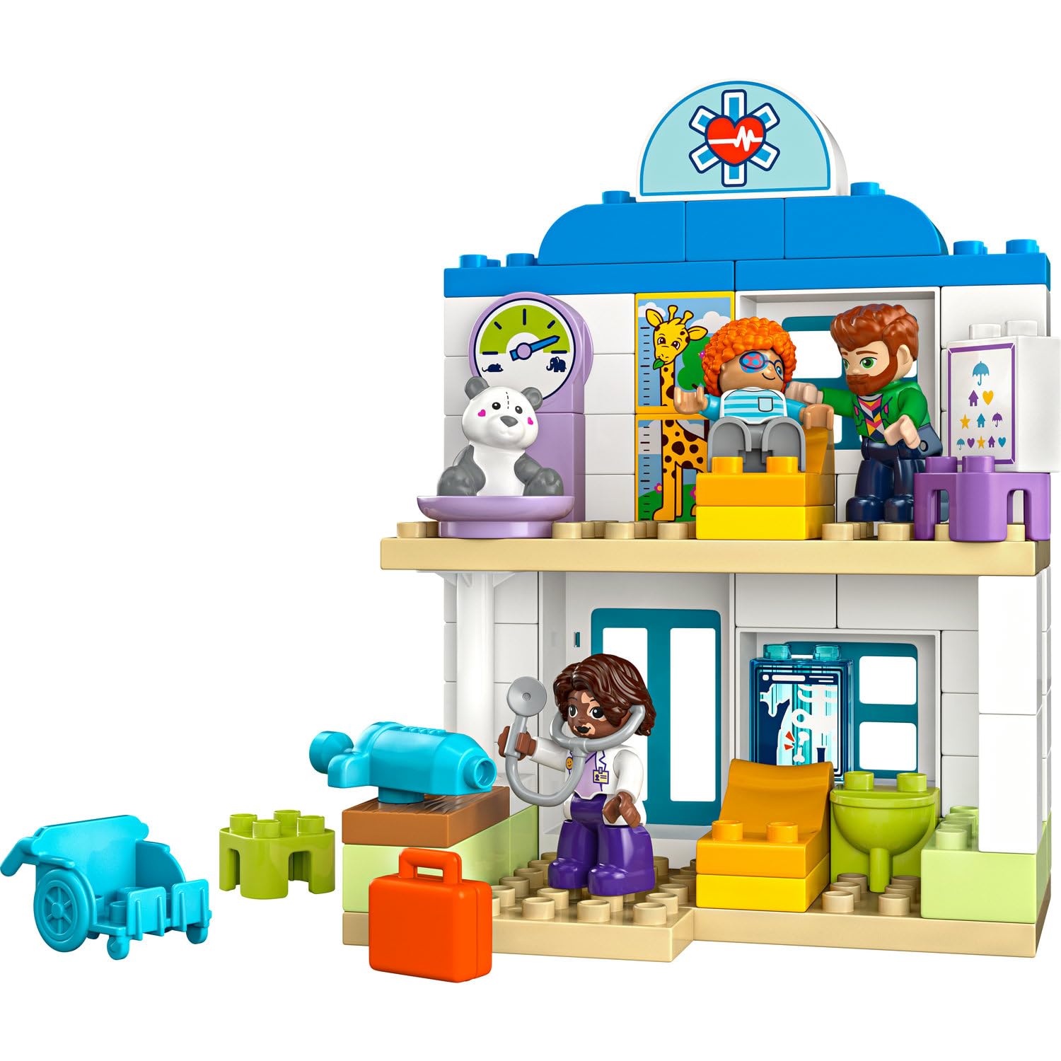 LEGO DUPLO Town İlk Doktor Ziyareti 10449-2 Yaş ve Üzeri Küçük Çocuklar İçin Eğitici ve Yaratıcı Oyuncak Yapım Seti (65 Parça)