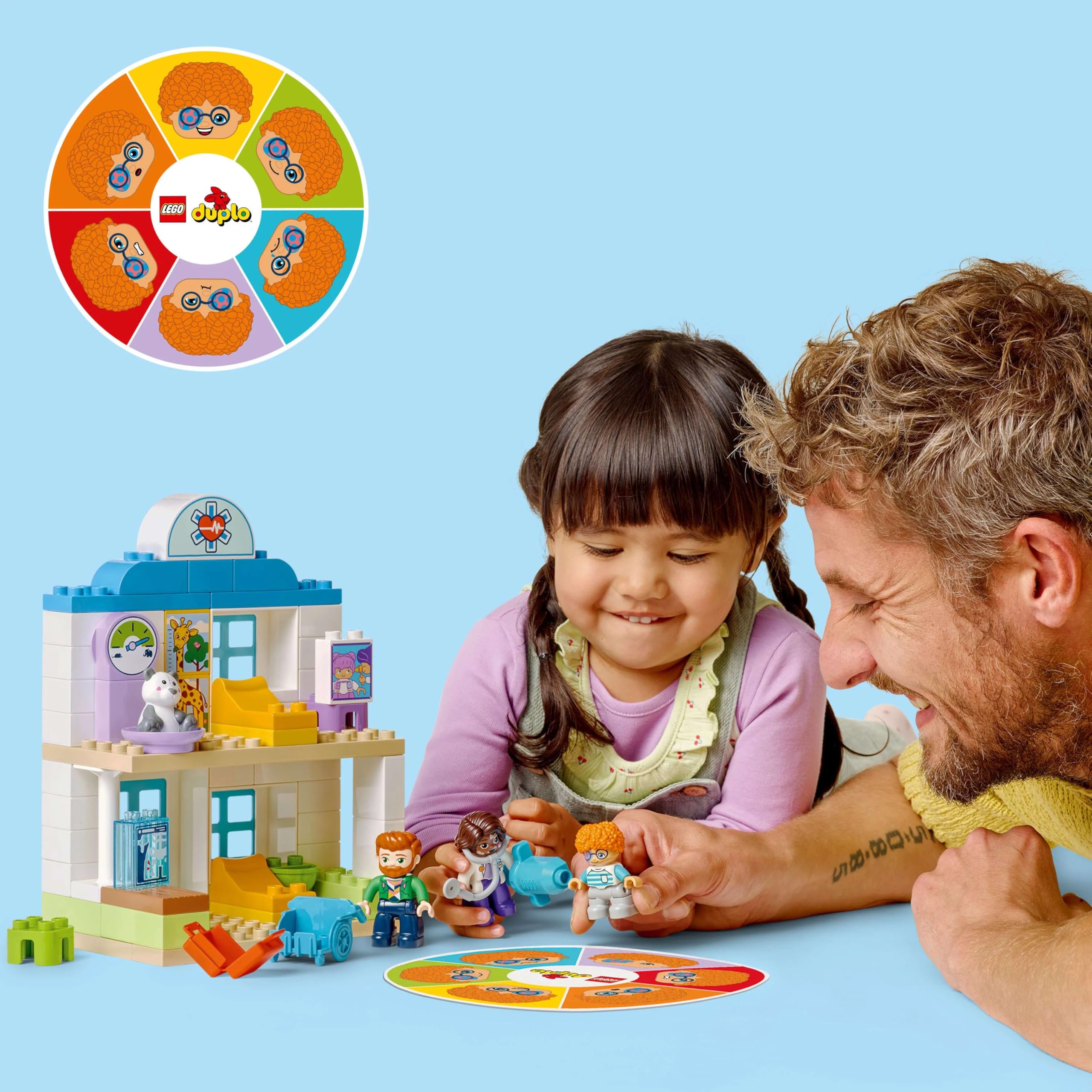 LEGO DUPLO Town İlk Doktor Ziyareti 10449-2 Yaş ve Üzeri Küçük Çocuklar İçin Eğitici ve Yaratıcı Oyuncak Yapım Seti (65 Parça)