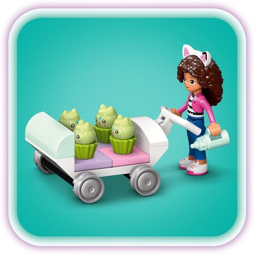 LEGO 4+ Gabby’s Dollhouse Gabby’nin Kedicik Bakım Odası 10796-4 Yaş ve Üzeri Çocuklar için Yaratıcı Oyuncak Yapım Seti (165 Parça)