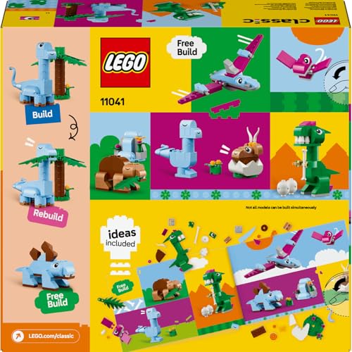 LEGO Classic Yaratıcı Dinozorlar 11041-5 Yaş ve Üzeri Çocuklar için Yaratıcı ve Eğlenceli Oyuncak Yapım Seti (450 Parça)