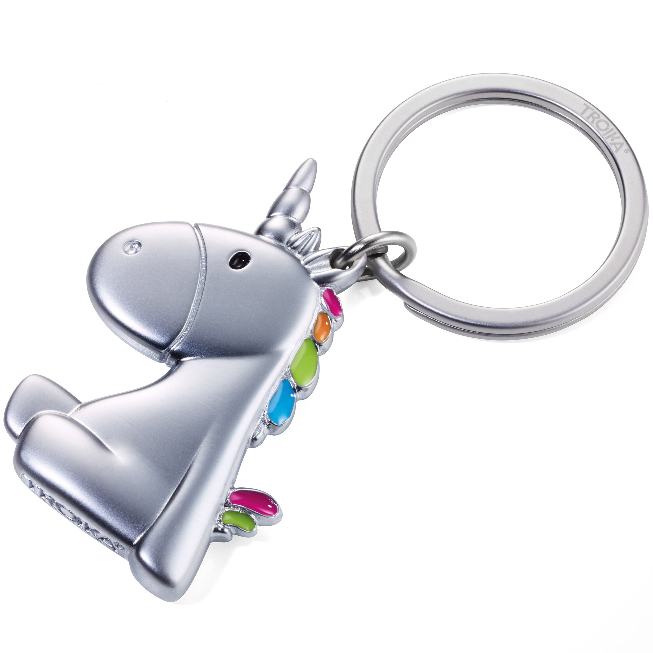 Troika Unicorn – KR17-08/MA – Anahtarlık – Tek Boynuzlu At – Son Seiner Art – Metal Döküm – Şirin – Orijinal Troika Unicorn, renk: çok renkli