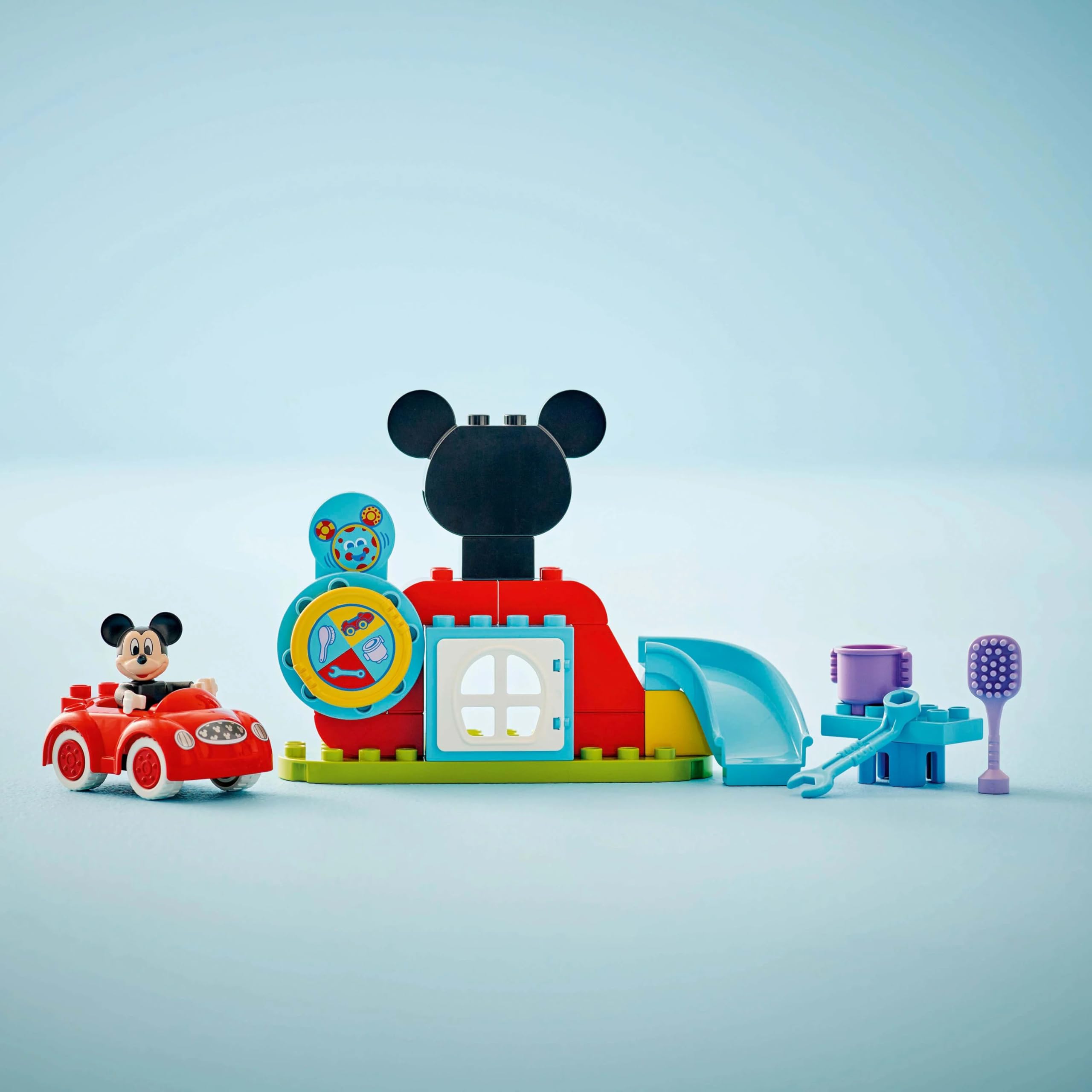LEGO DUPLO | Disney Mickey Fare’nin Kulüp Evi ve Arabası 10454-2 Yaş ve Üzeri Çocuklar için Eğitici Oyuncak Yapım Seti, Doğum Günü Hediyesi (27 Parça)