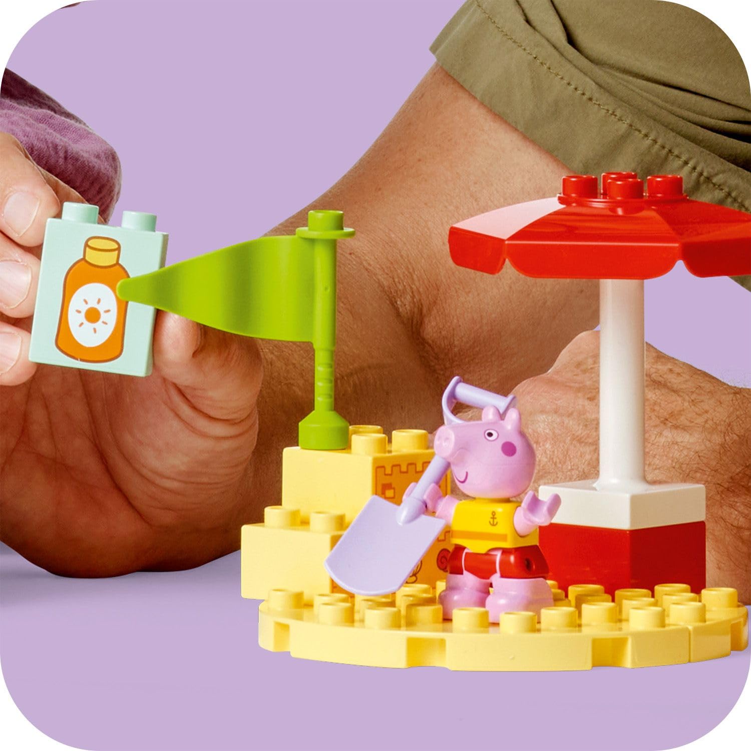 LEGO DUPLO Peppa Pig Tekne Gezisi 10432-2 Yaş ve Üzeri Çocuklar için Peppa Pig Minifigürü İçeren Eğitici Oyuncak Yapım Seti (23 Parça)