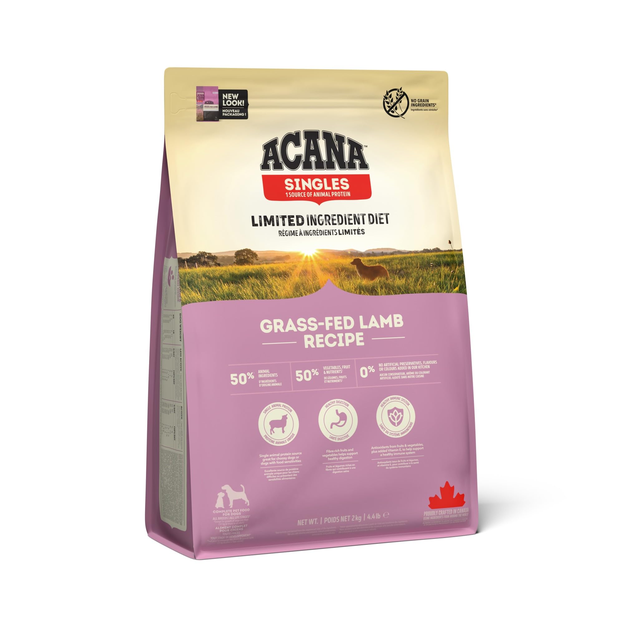 Acana Singles Kuru Köpek Maması, Elma ve Kuzu Etli, 2 Kg