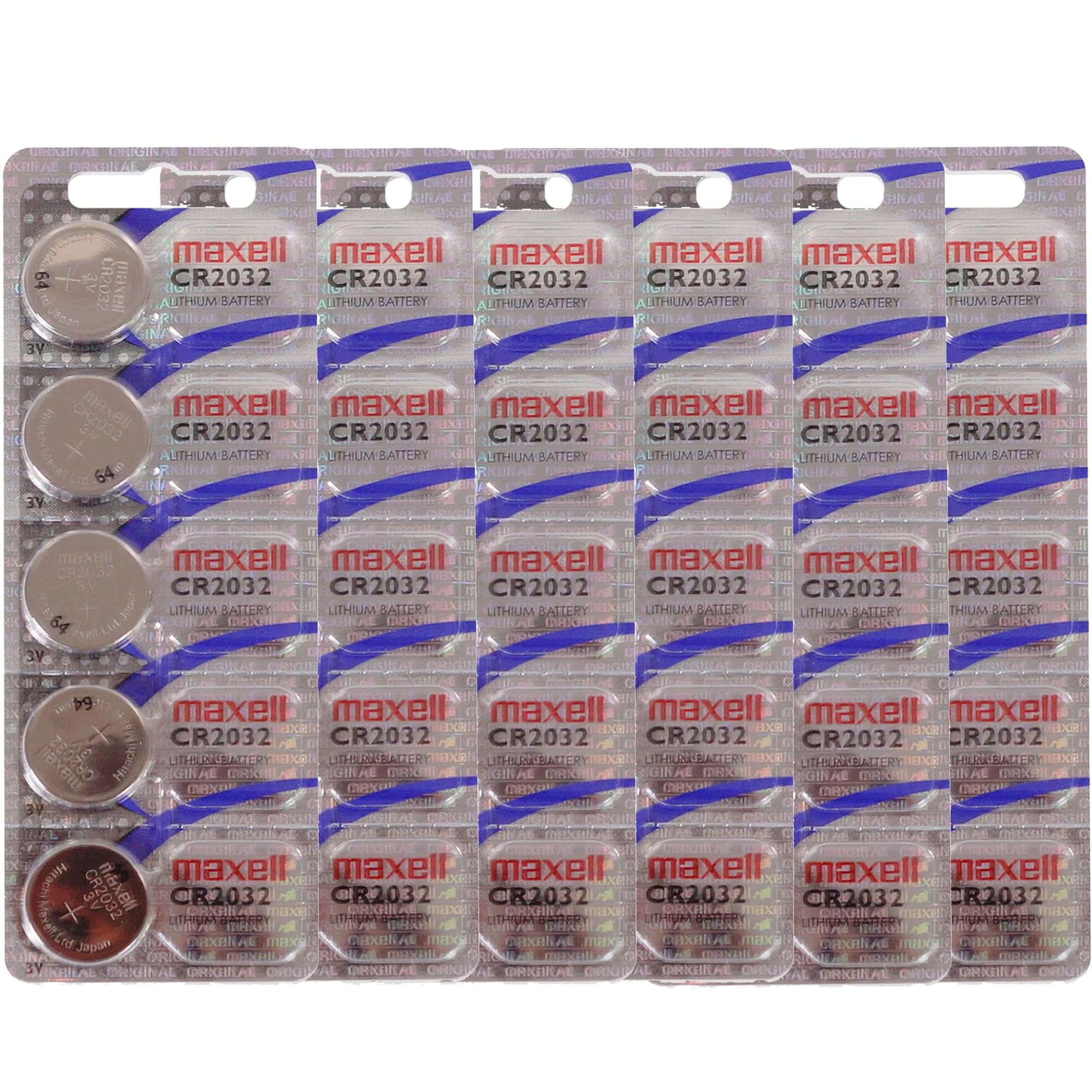 Maxell Speaksmart® 10 x CR2032 Lityum Düğme Pil (3 V, 10 Adet) UK Paketi, 30 Gümüş