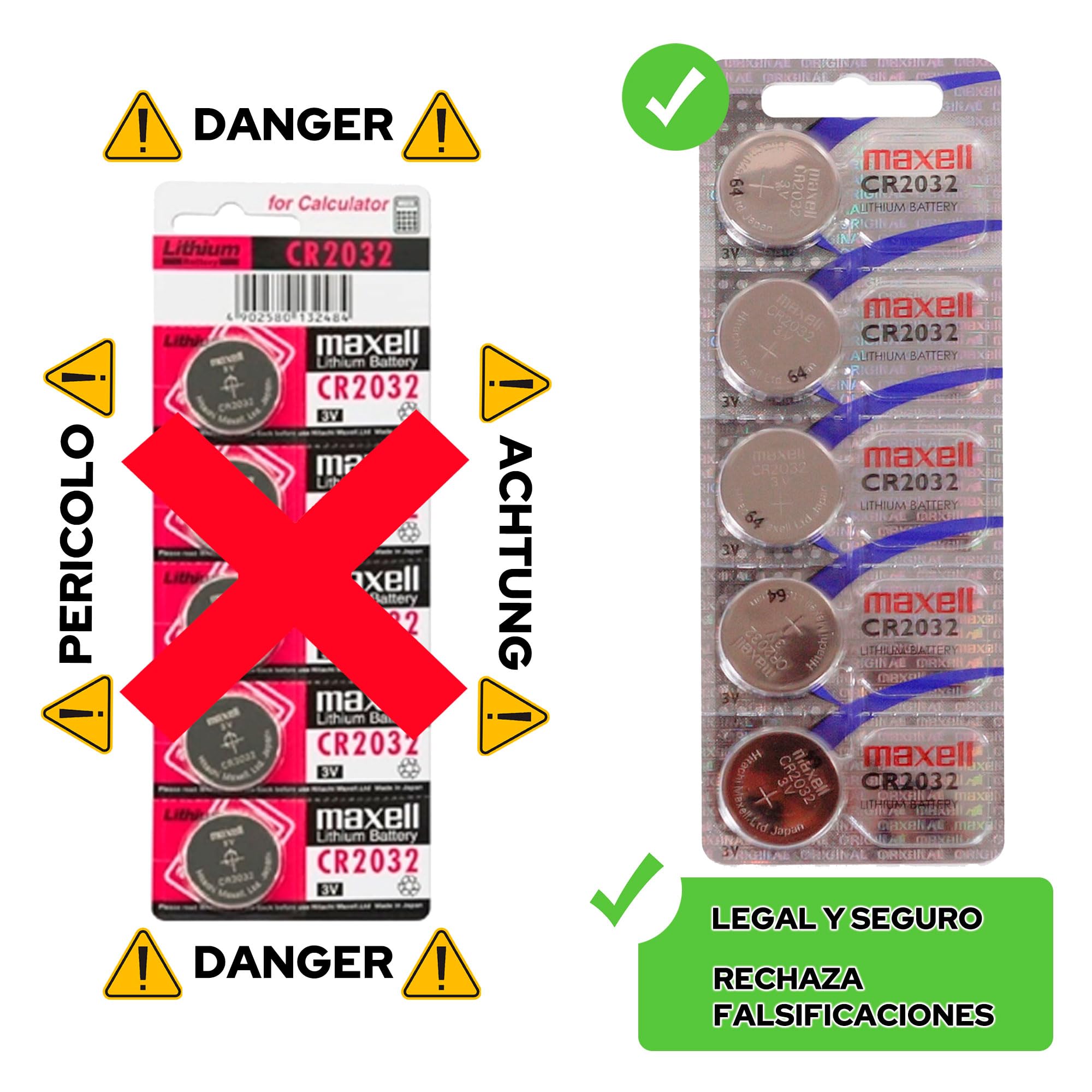 Maxell Speaksmart® 10 x CR2032 Lityum Düğme Pil (3 V, 10 Adet) UK Paketi, 30 Gümüş