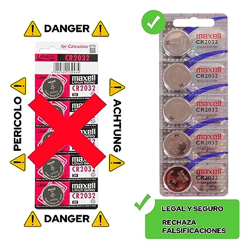 Maxell Speaksmart® 10 x CR2032 Lityum Düğme Pil (3 V, 10 Adet) UK Paketi, 30 Gümüş