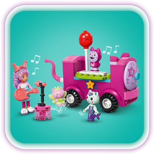 LEGO Gabby’nin Parti Odası 10797 – 4 Yaş ve Üzeri Çocuklar Doğum Günü Hediyesi Fikri, Parti Oyuncakları, Mini Bebek Figürleri ve Hayvan Figürleri İçeren Yaratıcı Oyuncak Yapım Seti (252 Parça)