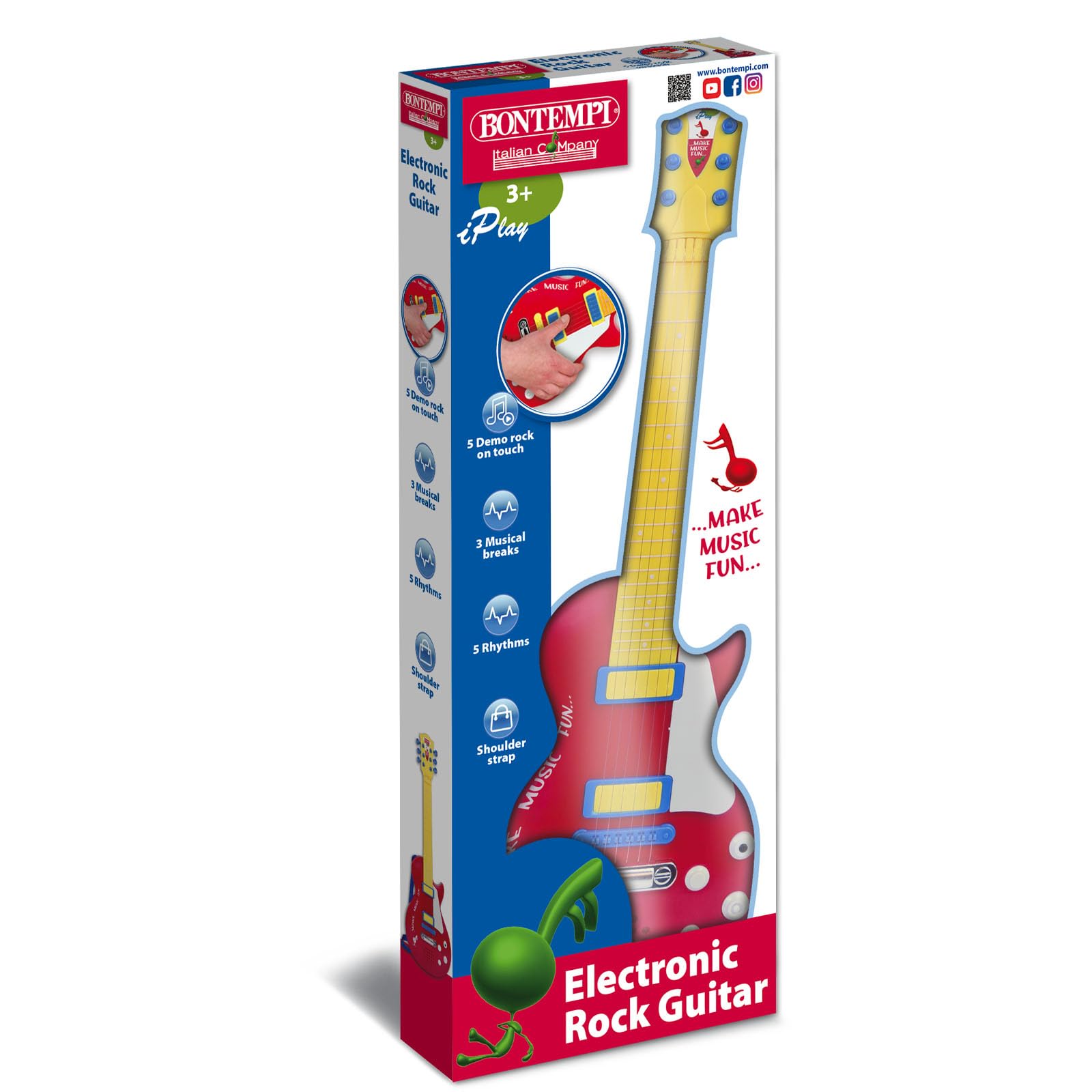 Bontempi – 245831 – müzik aleti – Gitar Rock elektronik – 56 cm