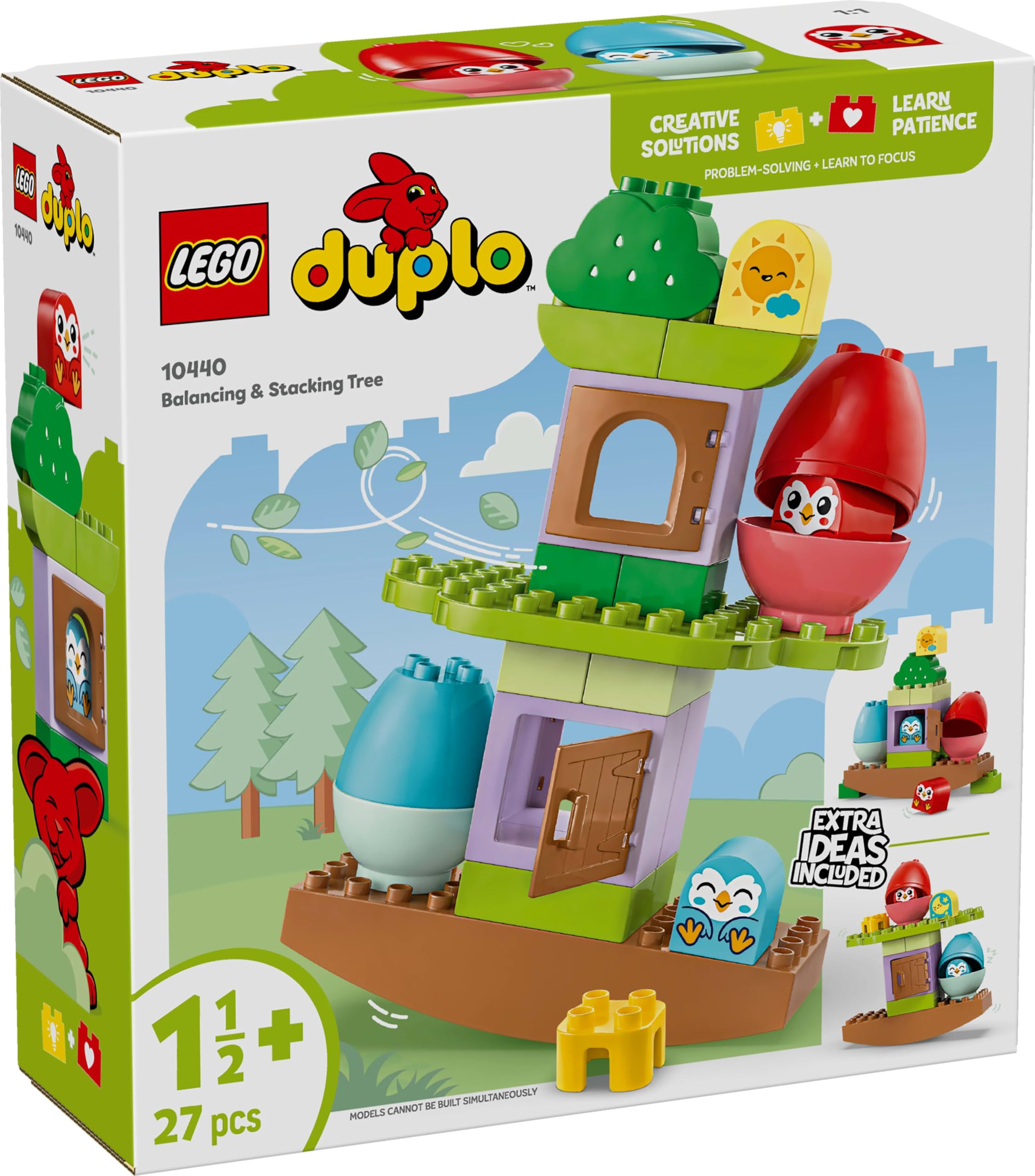 LEGO DUPLO My First Denge ve Dizme Ağacı 10440-18 Ay ve Üzeri Çocuklar için Eğitici, Öğretici ve Yaratıcı Oyuncak Yapım Seti (27 Parça)
