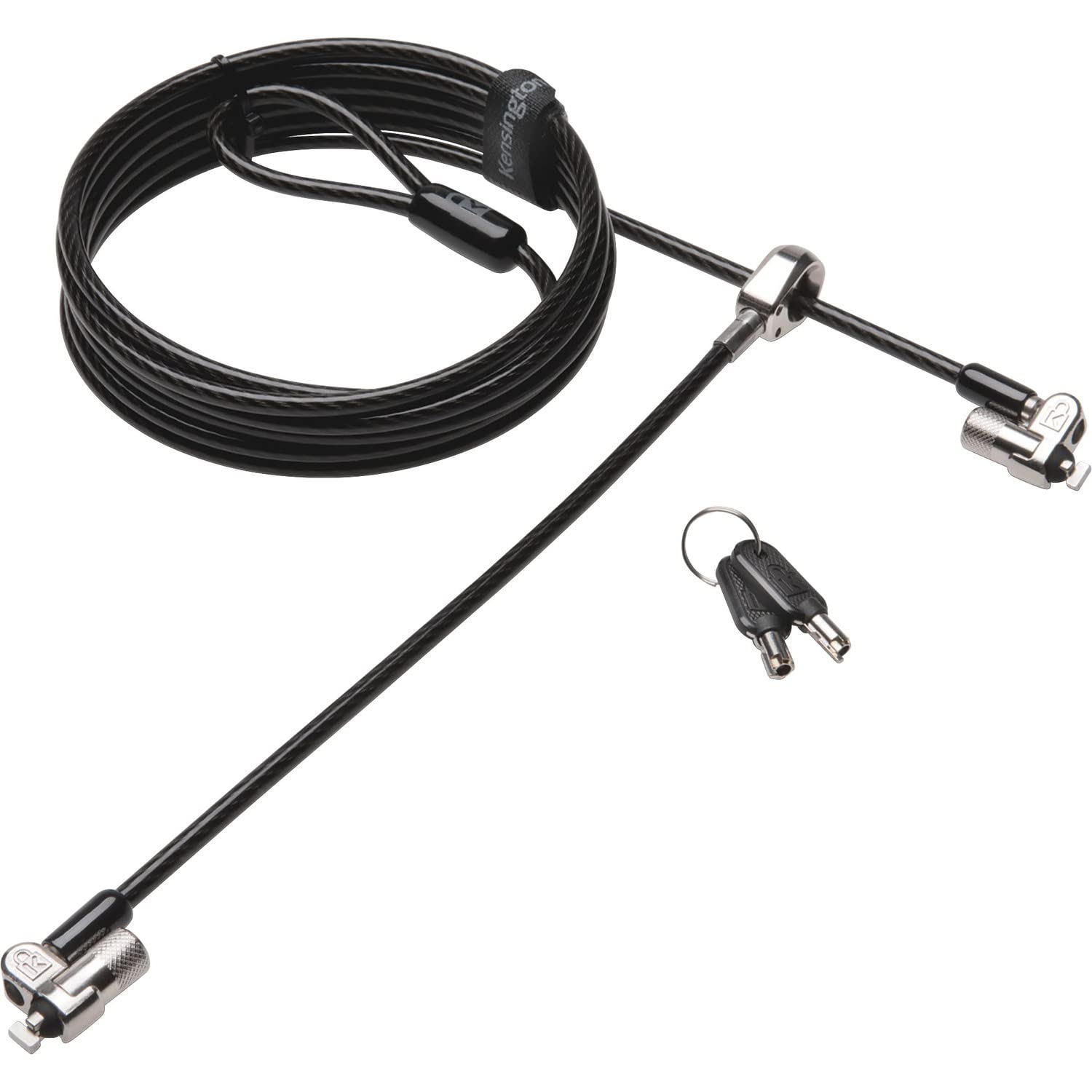 Kensington K65048WW MicroSaver 2.0 Twin Notebook Kilidi, T-Bar kilit mekanizmasi ve karbon çelik kab