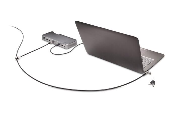 Kensington K65048WW MicroSaver 2.0 Twin Notebook Kilidi, T-Bar kilit mekanizmasi ve karbon çelik kab