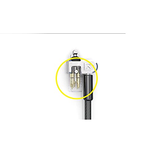 Kensington K65048WW MicroSaver 2.0 Twin Notebook Kilidi, T-Bar kilit mekanizmasi ve karbon çelik kab