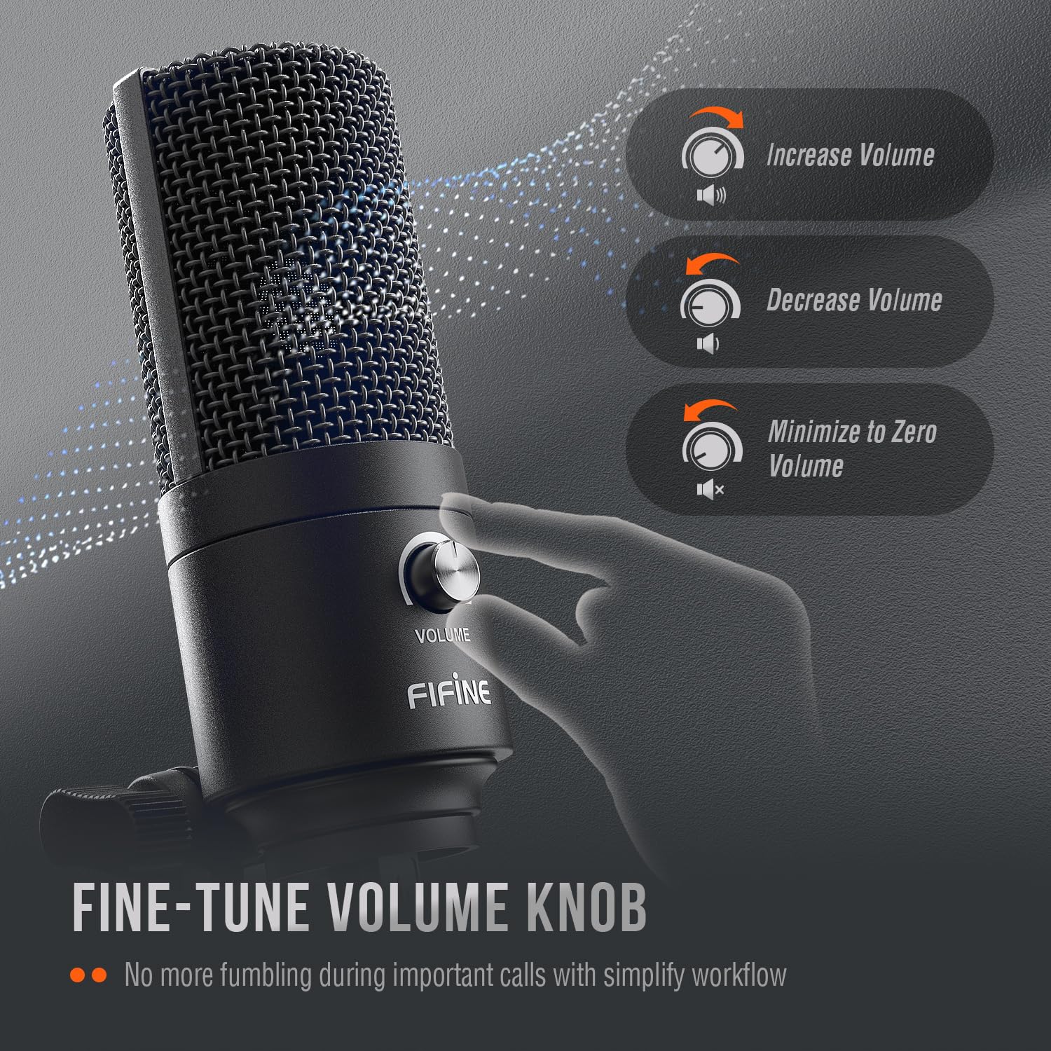 FIFINE USB Mikrofon, Dizüstü Bilgisayar için Metal Kondenser Kayıt Mikrofonu MAC veya Windows Kardioid Stüdyo Kayıt Vokalleri, Seslendirmeler, Yayın Akışı ve YouTube Videoları-K669B