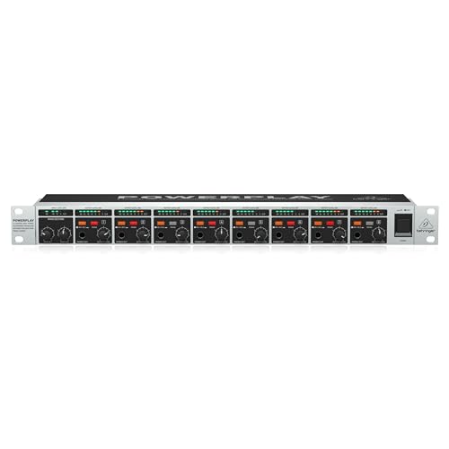 BEHRINGER POWERPLAY HA8000 V2 8-Kanal Yüksek Çıkışlı Kulaklık Mix ve Dağıtım Amfisi